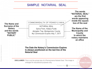 PA Notary Seal Illustration