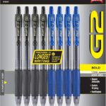 Boost Your Signing Speed — 8 Pilot G2 Gel Pens, Black & Blue Ink